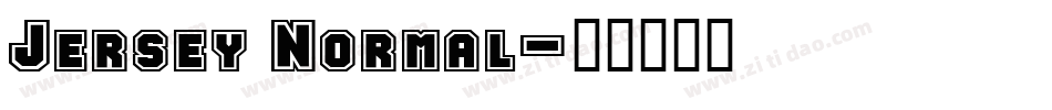 Jersey Normal字体转换